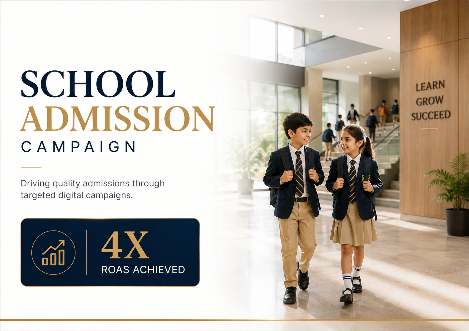 4X ROAS on a School Admission Campaign