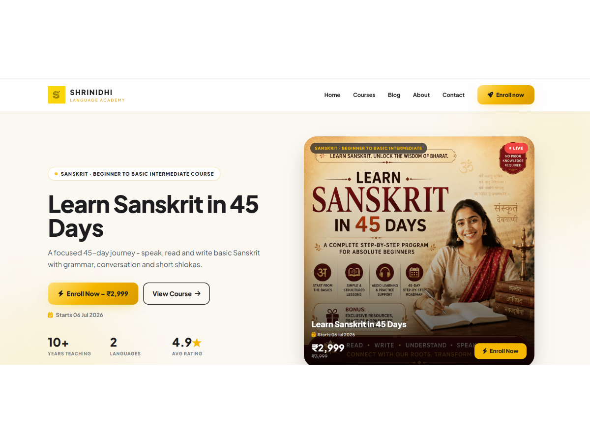 Shrinidhi Language Academy